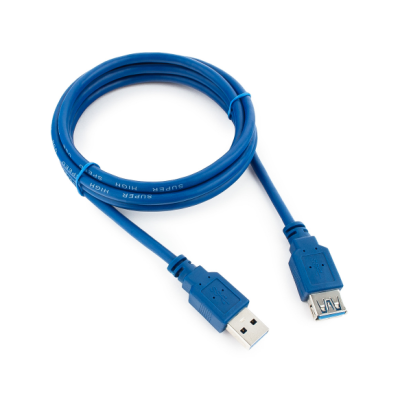 Подовжувач USB 2.0 AM/AF 3.0 m 1 феррит, синій (YT-3.0AM\AF-3.0BL)
