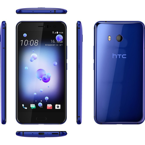 Мобільний телефон HTС U11 Sapphire Blue, 5.5", Super LCD, (2560x1440), Qualcomm Snapdragon 835 (2.45 ГГц), RAM 4 ГБ, 64 ГБ вбудованої пам'ті + microSD/SDHC (до 2 ТБ), основна камера: 12 Мп, фронтальна камера: 16 Мп, 3G, LTE, NFC, GPS, підтримка 2х SI