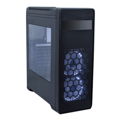 Корпус Frontier Kilter Middletower без БЖ,ATX/mATX черн.,1*5.25",(1+1)*3.5",(1+1)*2.5";435*190*480