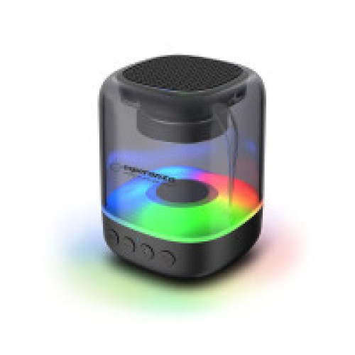 Колонка Bluetooth Esperanza RGB Illuminated FM Viola Black (EP154)