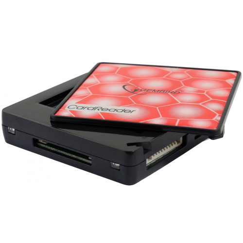 Кард-рідер GEMBIRD UHB-CT15, USB 2.0, MS, M2 memory cards, CF, XD, SD/SDHC and TF, зовнішній 