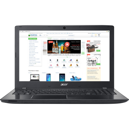 Ноутбук Acer Aspire E5-774G-364G, 17.3" (1600x900) HD+, глянцевый, Intel Core i3-7100U (2.4 ГГц), RAM 4 ГБ, HDD 500 ГБ, nVidia GeForce 940MX, 2 ГБ, без ОД, LAN, Wi-Fi, Bluetooth, веб-камера, без ОС,