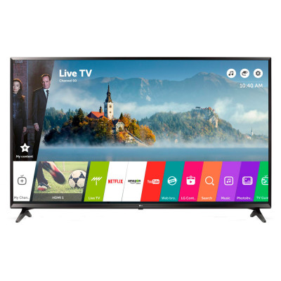 Телевизор LG 43'' 43UJ6307, 3840x2160, 4K UHD, HDMI x2, Ethernet, Wi-Fi, Smart TV, 1200 Гц, DVB-T2, DVB-S2, DVB-C