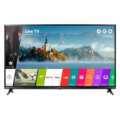 Телевизор LG 43'' 43UJ6307, 3840x2160, 4K UHD, HDMI x2, Ethernet, Wi-Fi, Smart TV, 1200 Гц, DVB-T2, DVB-S2, DVB-C