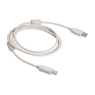 Кабель для принтера USB 2.0 AM/BM 3 m 1 ферит, білий (YT-AM/BM-3.0W)