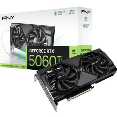 Відеоадаптер RTX5060 8GB GDDR7 128bit PNY DUAL FAN OC (VCG50608DFXPB1-O)