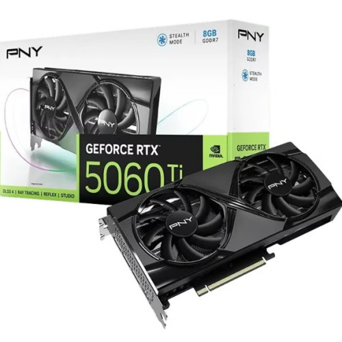Відеоадаптер RTX5060 8GB GDDR7 128bit PNY DUAL FAN OC (VCG50608DFXPB1-O)