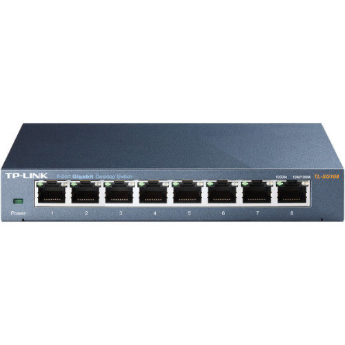 Комутатор Switch 8 Port TP-Link TL-SG108 8 портов 10/100/1000 Мбит