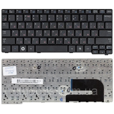 Клавіатура для ноутбука SAMSUNG N128, N143, N145, N148, N150, NB20, NB30, WHITE\ BLACK, RU