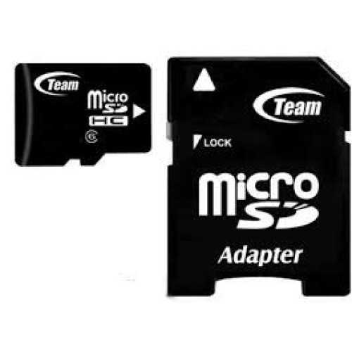 Флеш память MicroSD 32GB Team + SD (Class 4)