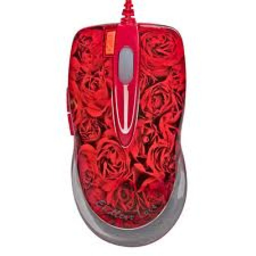 Мишка A-4 Tech X6-999D red rose, USB