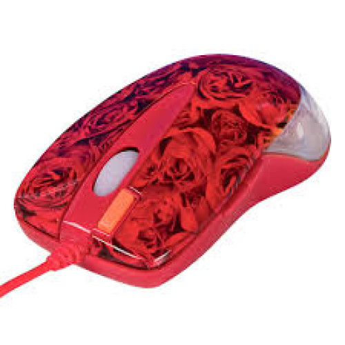Мишка A-4 Tech X6-999D red rose, USB