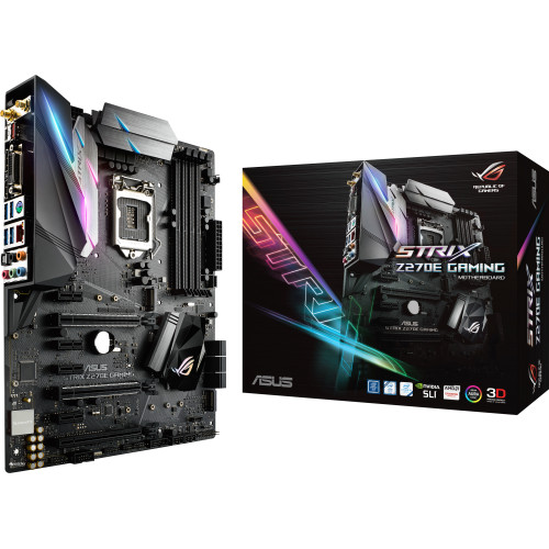Материнська плата Asus Strix Z270E Gaming (s1151, Intel Z270, PCI-Ex16), 4 x DDR4 DIMM; Кількість каналів 2