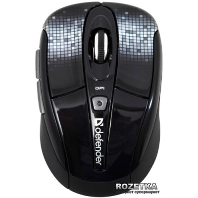 Мишка Defender To-Go MS-585 Nano Disco Black, Wireless, USB (Art.52586)