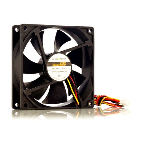 Вентилятор для охолаждения корпусной LogicPower F12NB 3pin 120х120х25, (питание)