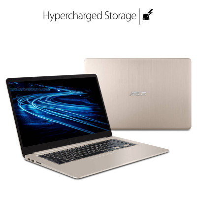 Ноутбук Asus VivoBook S510U (S510UQ-BQ488R)15.6" (1920x1080) FHD LED, глянцевый, Intel Core i5-8250U (1.6 ГГц), RAM 4 ГБ, HDD 1TБ + 128 GB SSD, Nvidia GeForce 940MX 2GB, Без ОД, LAN, Wi-Fi, Bluetooth, веб-камера, Windows