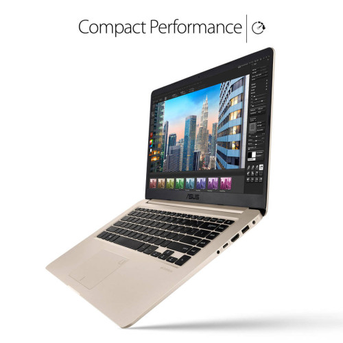 Ноутбук Asus VivoBook S510U (S510UQ-BQ488R)15.6" (1920x1080) FHD LED, глянцевый, Intel Core i5-8250U (1.6 ГГц), RAM 4 ГБ, HDD 1TБ + 128 GB SSD, Nvidia GeForce 940MX 2GB, Без ОД, LAN, Wi-Fi, Bluetooth, веб-камера, Windows