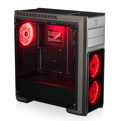 Корпус Modecom volcano Ceres Glass Black, (ATX, micro-ATX, mini-ITX), без БП (AT-CERES-GP-10-000000-000)
