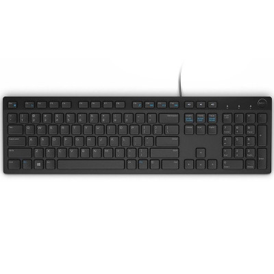 Клавіатура Dell KB216 EU Black, USB (UA гравіровка) 