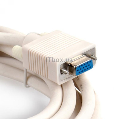 Кабель для монітора VGA - VGA 1.8 м, Gemix (Art.GC 1306), з феритом
