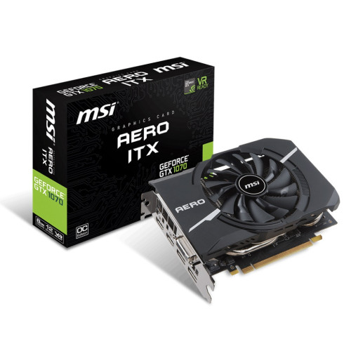 Відеоадаптер GTX1070 8192Mb GDDR5 256bit MSI AERO ITX (GTX 1070 AERO ITX 8G OC)