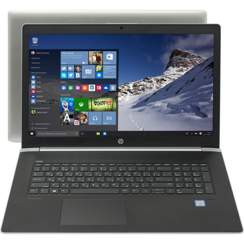 Ноутбук HP ProBook 470 G5 (2UB67EA), 17.3" (1920x1080) Full HD, матовый, Intel Core i7-8550U (1.8 - 3.7 ГГц), RAM 16 ГБ, SSD 512 ГБ, NVIDIA GeForce GT 930MX 2GB, без ОД, LAN, Wi-Fi, Bluetooth, веб-камера, Windows 10 Pro, серебристый