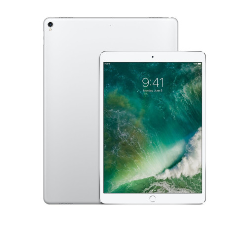 Планшет 10.5" Apple iPad Pro Wi-Fi 256Gb Silver (MPF02TY/A), 10.5" IPS (2224x1668) емкостный MultiTouch, Apple A10X, RAM 4 ГБ, 256 ГБ встроенной памяти, Wi-Fi, Bluetooth 4.2, основная камера 12 Мп, фронтальная - 5 Мп, A-GPS