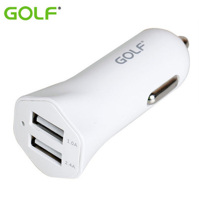 Автомобільний адаптер Golf Tornado (2-USB) 2.4A (GF-C04)