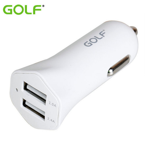 Автомобільний адаптер Golf Tornado (2-USB) 2.4A (GF-C04)