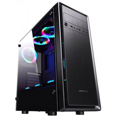 Корпус 1stPlayerD6 Color LED Black без БЖ