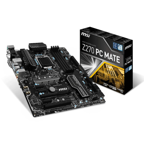 Материнська плата MSI Z270 PC Mate (s1151, Intel Z270, PCI-Ex16), 4 x DDR4 DIMM