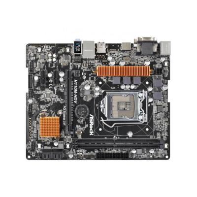 Материнська плата ASRock H110M-HDV (s1151, Intel H110, PCI-Ex16) 2 слота DDR4 DIMM2133 МГц