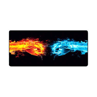 Килимок для мишки Hands of fire 300*700мм, 3мм, прошитий, Black, Пакет