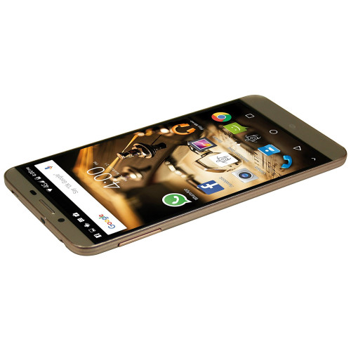 Мобильный телефон Mediacom X555U, 5.5" IPS (1920x1080), Mediatek MT6753 (1.3 ГГц), 3 ГБ, 16 ГБ, Dual SIM, 12 Mp - 5 Mp, Android 5.1, 3000 mAh, Gold