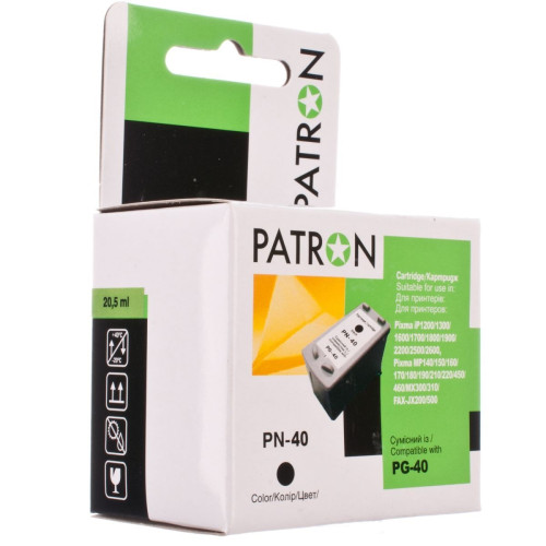 Картридж Canon PG-40 Black PATRON (CI-CAN-PG-40-B-PN)