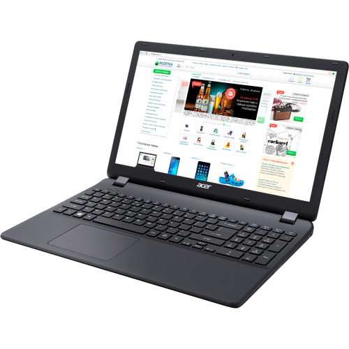 Ноутбук Acer Extensa 15 EX2519-C501 , 15.6'' (1366x768) HD LED, матовый, Intel Celeron N3060 (1.6 - 2.48 ГГц), RAM 4 ГБ, HDD 500 ГБ, Intel HD Graphics 400, Без ОД, LAN, Wi-Fi, Bluetooth, веб-камера, без ОС