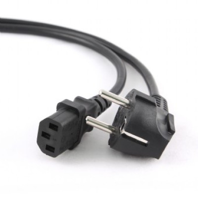 Кабель Power для ПК Schuko PC-186 CEE7/17-C13 CU12, 1.2M, 0.75mm, для компьютера , OEM Q15/180 Б.У.