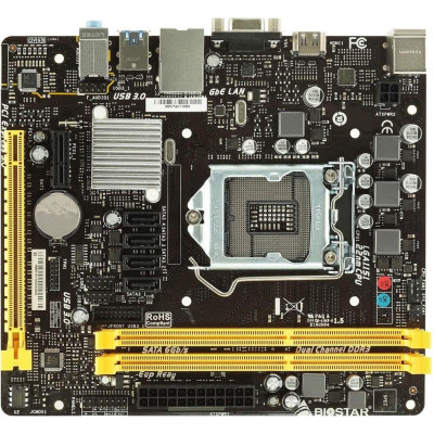 Материнська плата Biostar H110MHV3 (S-1151, H110) 2xDDR3L 1600