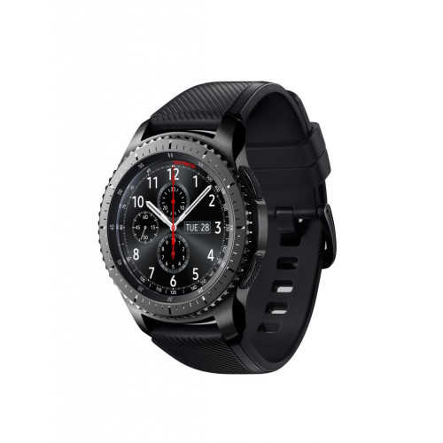 Смарт-часы Samsung Gear S3 Frontier (SM-R760), 1.3" Super AMOLED, сенсорный (360 x 360), часофон, двухъядерный процессор (1 ГГц), 768 МБ оперативной памяти, 4 ГБ встроенной памяти, Bluetooth 4.2, Wi-Fi b,g,n, GPS, Tizen OС, 46 x 49 x 12.9 мм, Space G