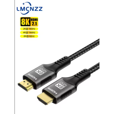 Кабель для монітора HDMI - HDMI, 3 м, v2.1, 8K (60Hz), Black