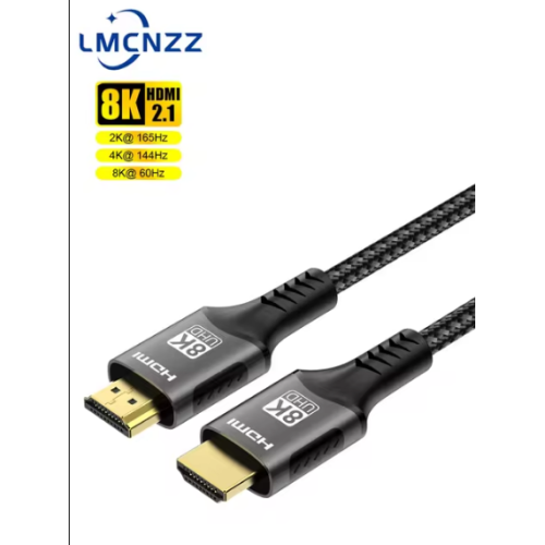 Кабель для монітора HDMI - HDMI, 3 м, v2.1, 8K (60Hz), Black