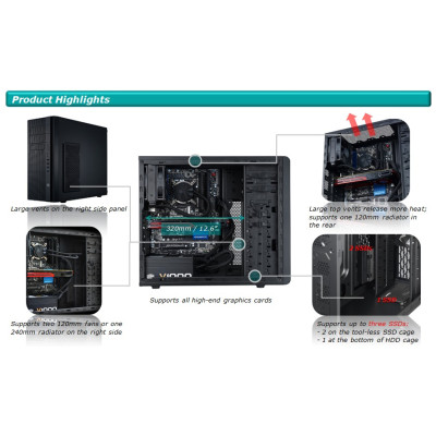 Корпус CoolerMaster N400 (NSE-400-KKN1) 