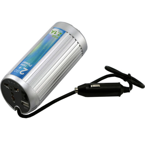 Інвертор 150Вт, з апроксимованою синусоїдою, 1 USB вихід, (в формі банки) Blister