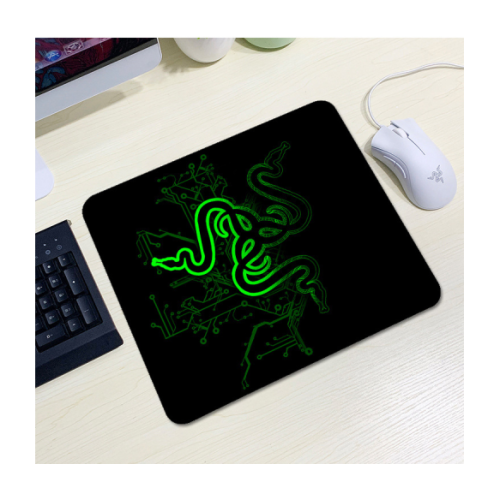 Килимок для мишки RAZER 13, 200*240 товщина 2 мм, колір Black/Green, Пакет (YT-RZ13)