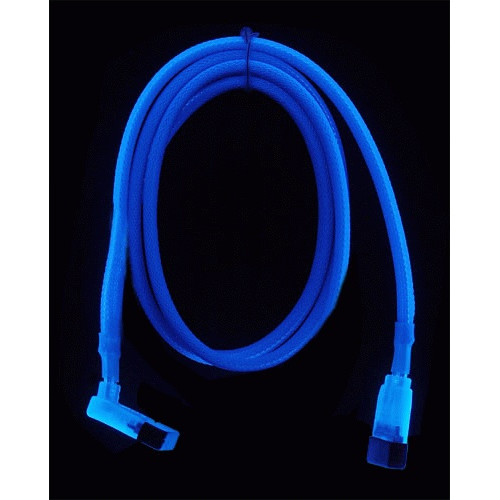 Кабель SATA-DATA90 Revoltec RC-046, угловой, 50см Blue