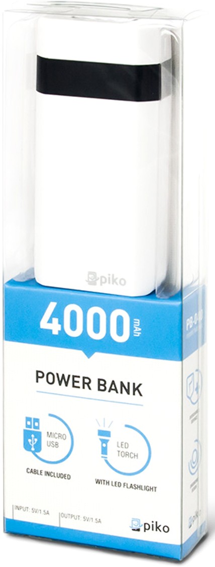 Портативні акумулятори (Power Bank) Piko PB-040 4000mAh