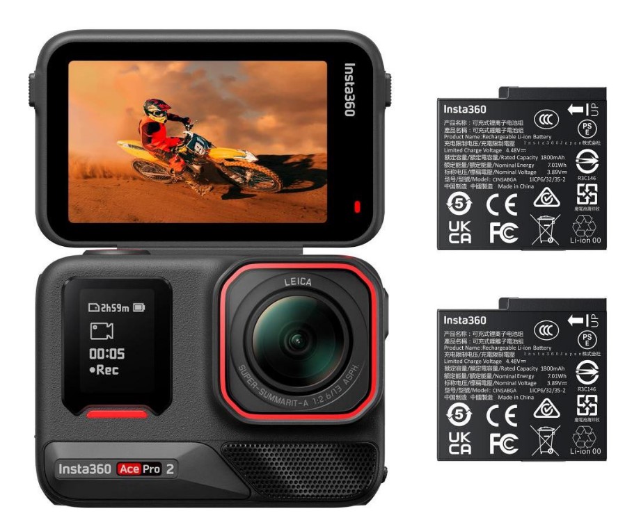 Екшн-камера Insta360 Ace Pro 2 Battery Bundle (CINSBBGA_ACEPRO208)