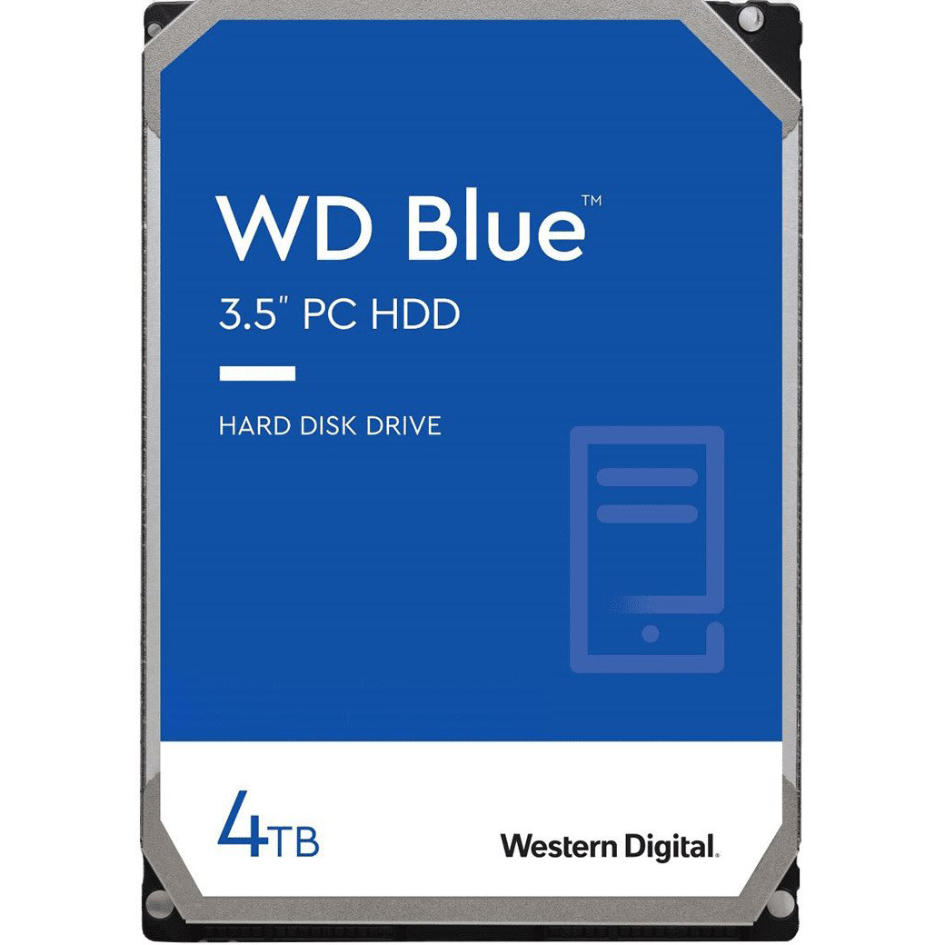 Жорсткий диск HDD 4TB 5400 WD SATA3 256Mb, Blue (WD40EZAX)