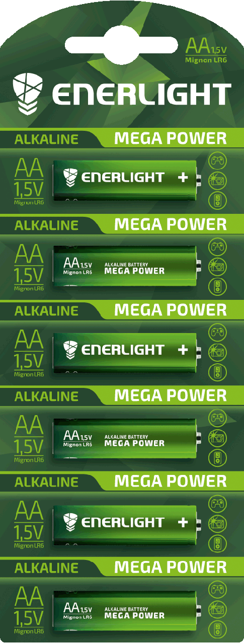 Батарейка AA Enerlight LR6/4-BL (Mega Power) (1шт.)