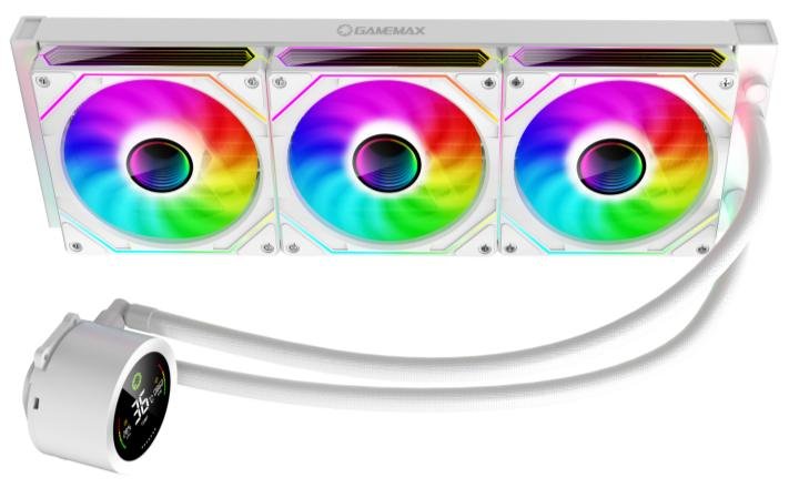 Система водяного охолодження для CPU Socket All Gamemax IceBurg 360 Digital White